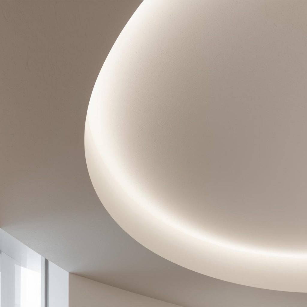 Curved Gypsum Ceiling