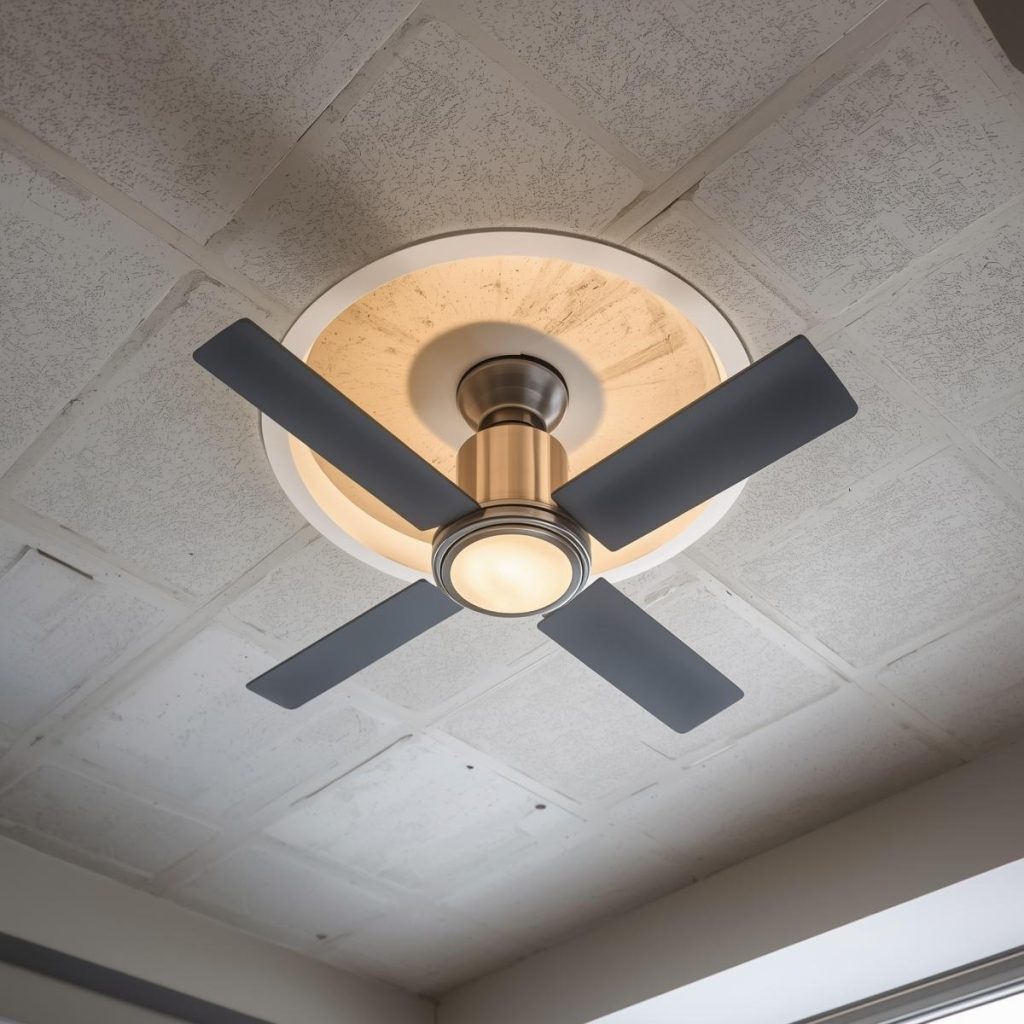 Integrated Ceiling Fan Gypsum Design