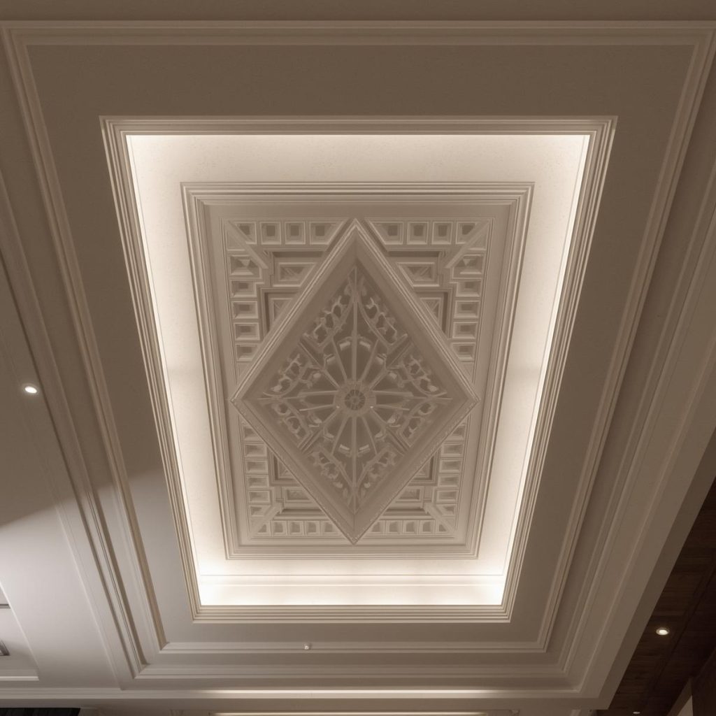 Inverted Gypsum Ceiling Design