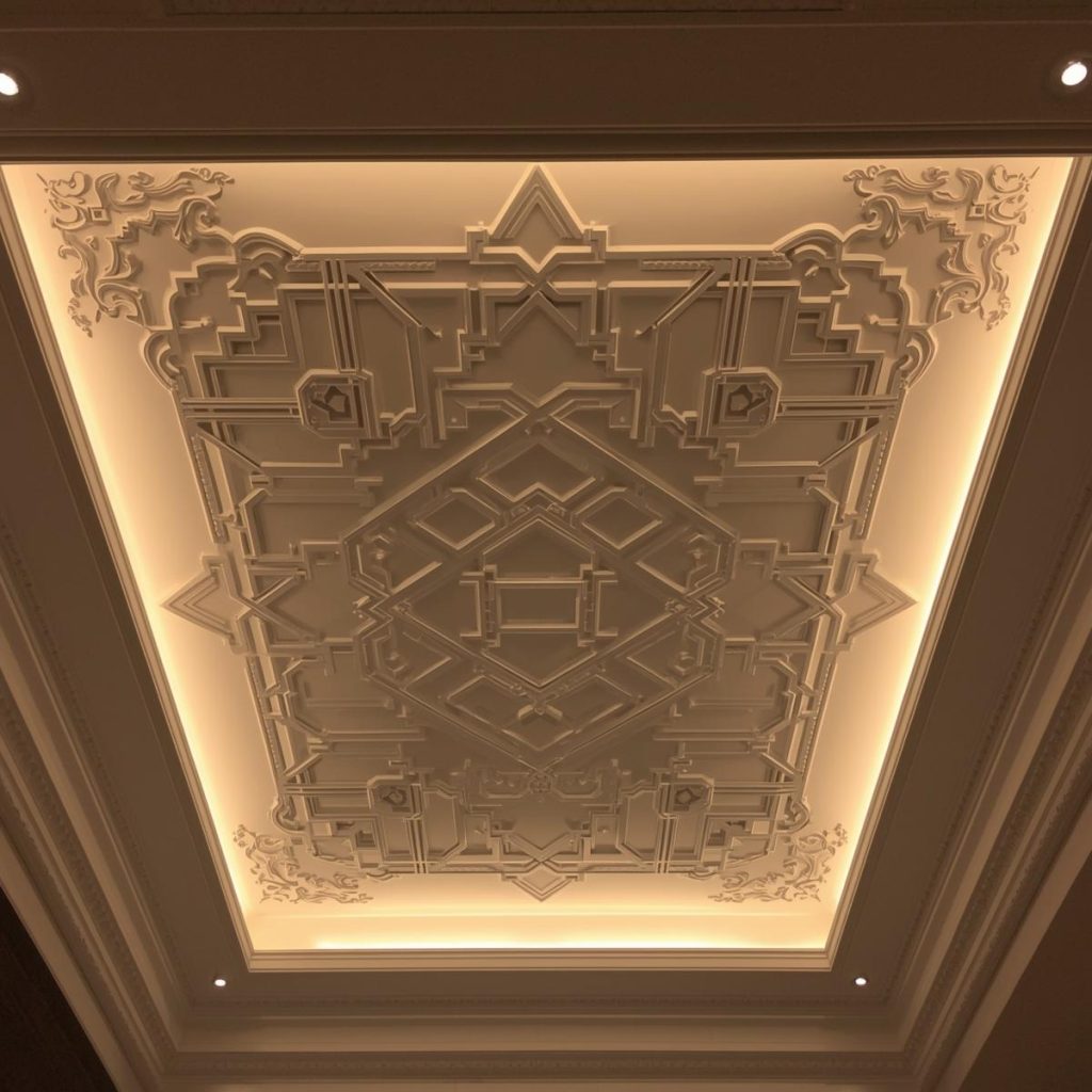 Tray Gypsum Ceiling Design